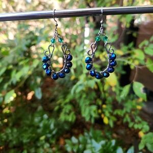Handmade Earrings 💙💚
